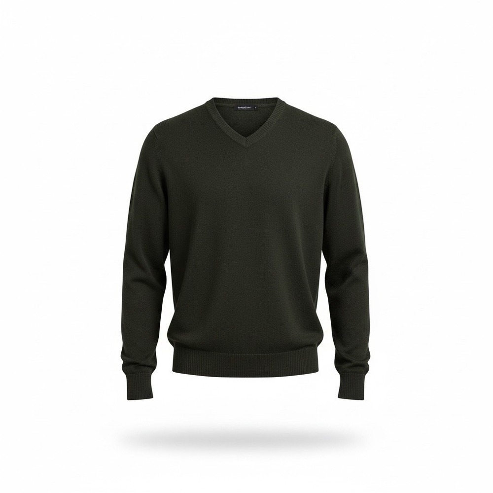 Smartwool Men's V-Neck Long Sleeve Merino Wool Green Sweater Size Large Outdoor